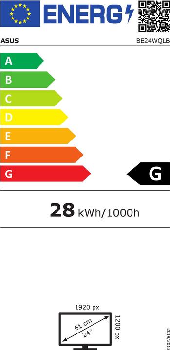Etichetta energetica ASUS BE24WQLB (1920 x 1200 pixel, 24")