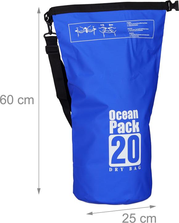 Image du produit Relaxdays Sac Ocean Pack 20 litres (20 l)