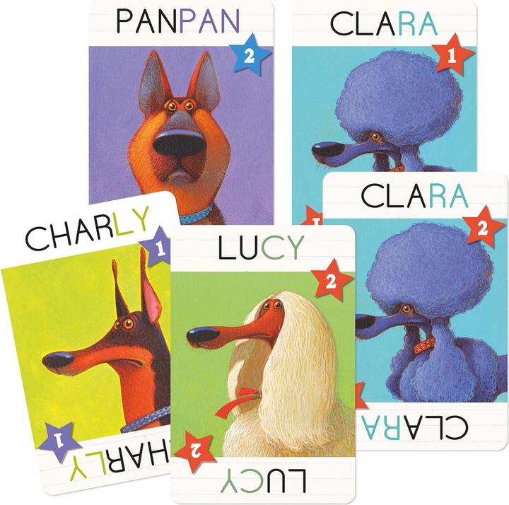 Immagine prodotto Djeco Gioco di carte Top Dogs (Tedesco, Francese, Italiano, Inglese)