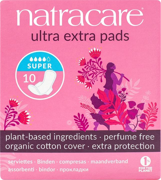Actual product image Natracare Ultra Extra Pads Super (10 x, Sanitary pads)