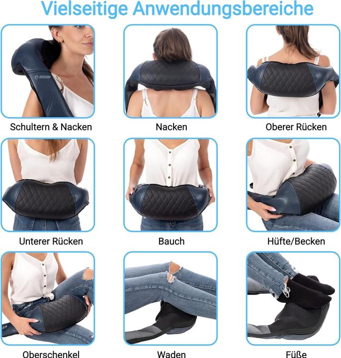 Produktbild Fitleap Nackenmassagegerät, Shiatsu Massagegerät für Muskelschmerzlinderung