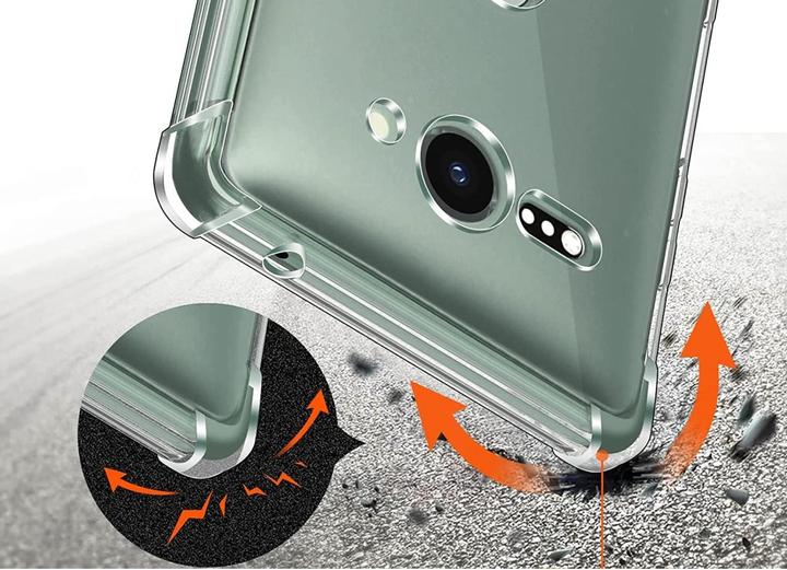 Actual product image Screenguard Sony Xperia XZ2 Compact Case Crystal Soft Airbag Bumper (Sony Xperia XZ2 Compact)