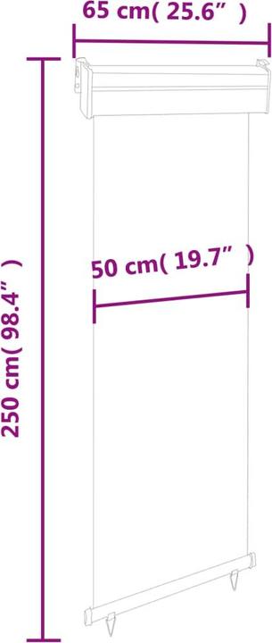 Immagine prodotto VidaXL Tenda da sole laterale (0.60 m)