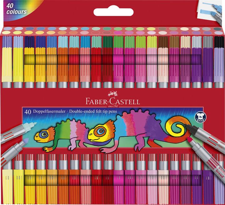 Faber-Castell Doppelfasermaler (Mehrfarbig, 40 x)