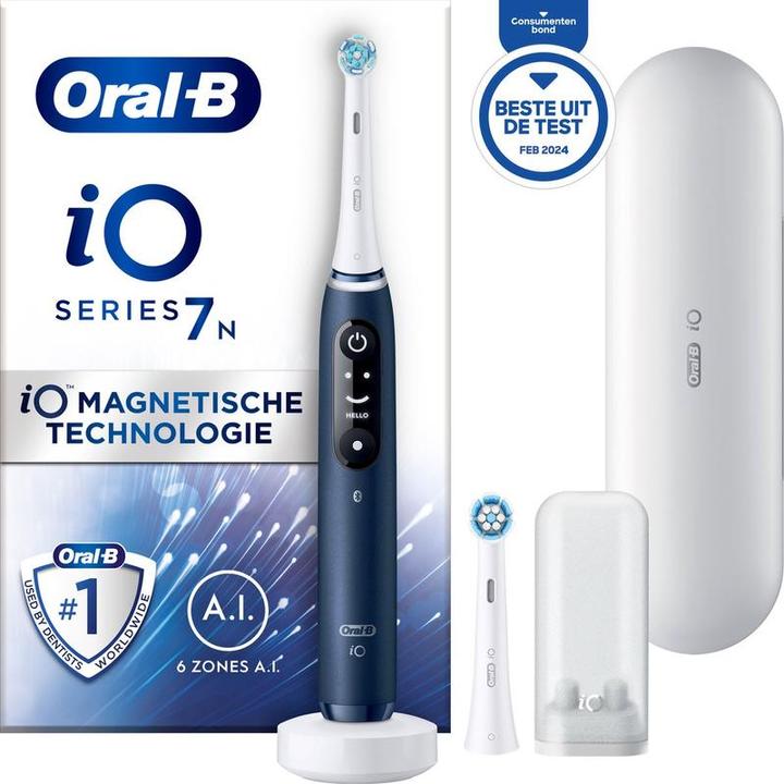 Oral-B iO 7N - Elektrische Tandenborstel - Blauw (Oszillierende Zahnbürste)