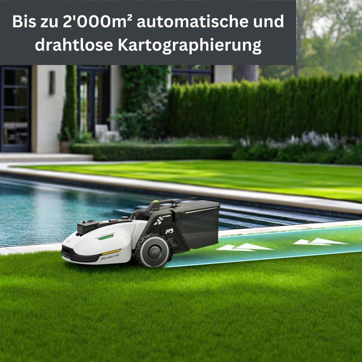 Actual product image Mammotion Yuka 2000 (2000 m², Without boundary wire)