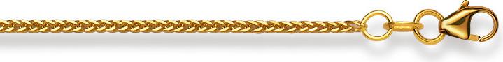 Produktbild Natsumi Schmuck Halskette Gelbgold 18K/750 Fuchsschwanz 1mm (750/18 K Gelbgold, 40 cm)