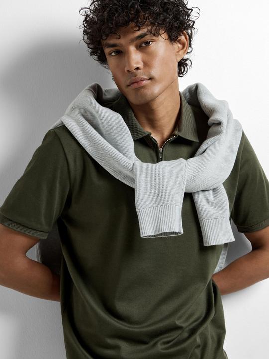 Actual product image Selected Homme Zipper Polo shirt (L)
