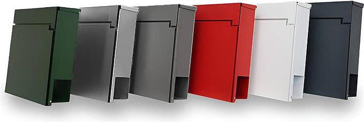 Produktbild SafePost 810 Design-Briefkasten grün RAL6009 matt