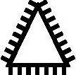 Actual product image Pferd Three square file (Cut 2, 200 mm)