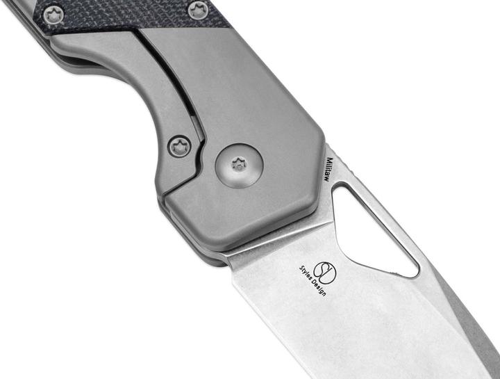 Image du produit Kizer Militaw Titanium Micarta Grey (8.50 cm)