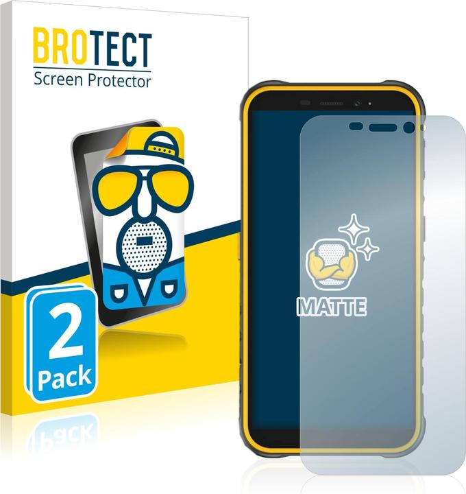 Actual product image BROTECT Anti-glare screen protector matt (2 Piece, Ulefone Armor X8)