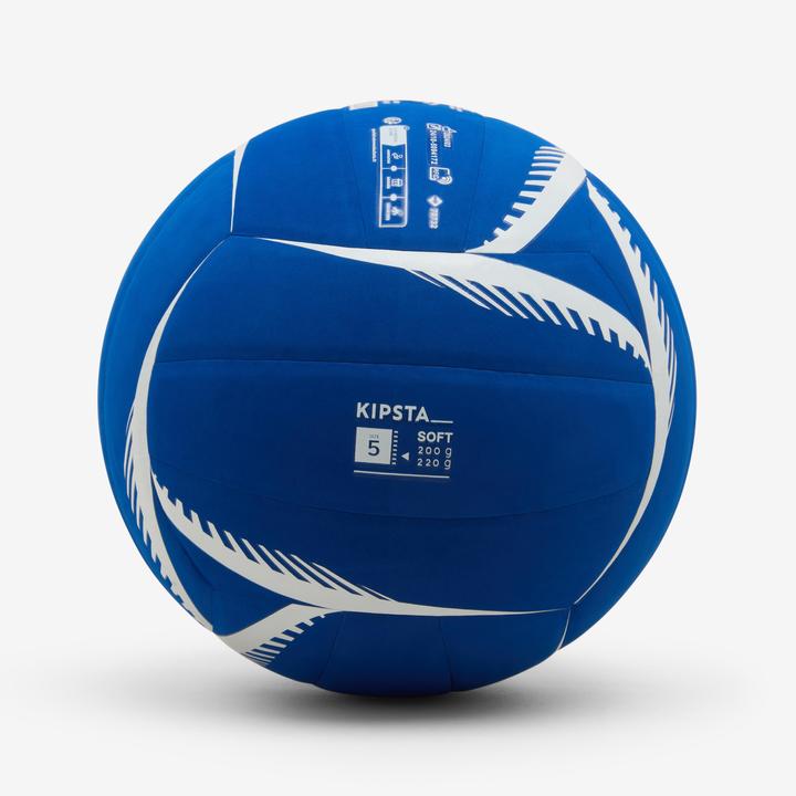 Actual product image Kipsta Volleyball 200 / 220 g Ball VB500 Soft - Blue/White
