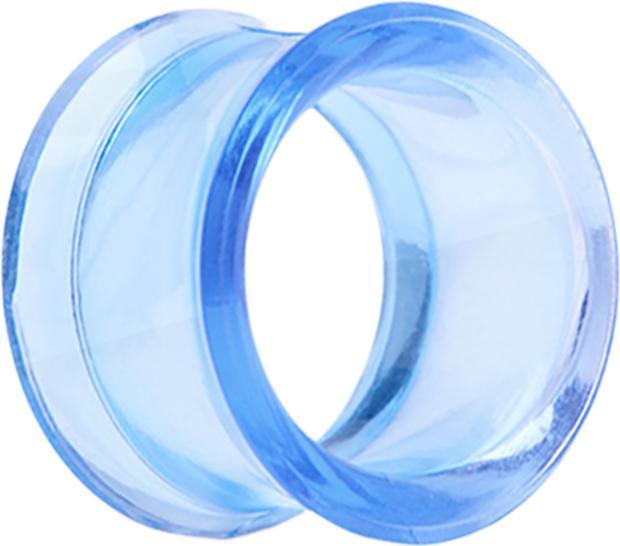 Produktbild Star Piercing Flared Tunnel hellblau (ohne MessingChirurgenstahl 316L, Acrylohne Messing)