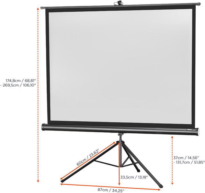Actual product image Celexon Eco tripod, screen, 4:3 (77.56", 4:3)