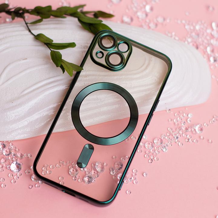 Actual product image OEM Color Chrome Mag case for iPhone SE 2024 green (Apple iPhone 16e)