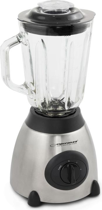 Actual product image Esperanza EKM020 Blender 500W 1 5 l Inox / Black (500 W)