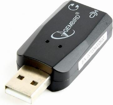 Immagine prodotto Gembird SC-USB2.0-01 - USB 2.0 - 2 x 3.5mm - Nero (USB 2.0)