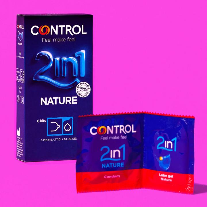 Actual product image Control DUO NATURA 2-1 PRESERVATIVO + GEL 6 UDS (6 pcs.)