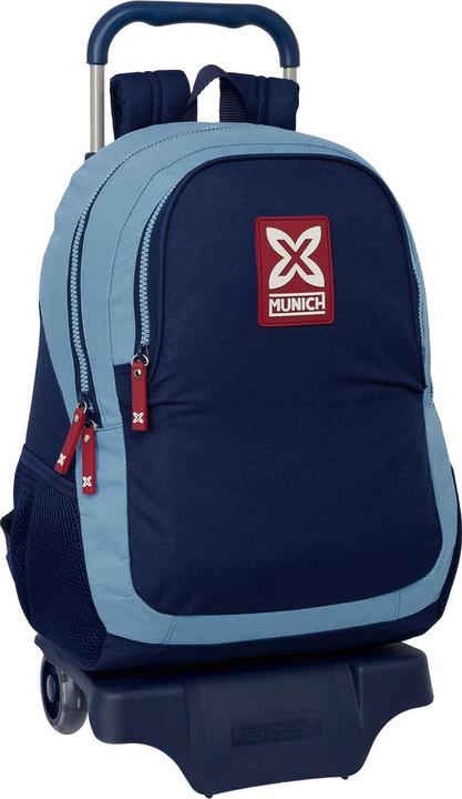 Image du produit MunichSport Sac à dos scolaire à roulettes Munich Royal bleu 32 x 44 x 16 cm