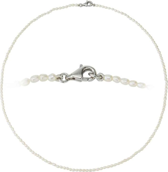 Actual product image Bijouteria Pearl necklace (Silver 925, Freshwater pearl, 50 cm)