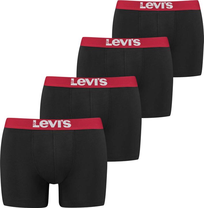 Levis Solid Basic Boxer Brief Org Co 4p Ecom (XL, 4er Pack)