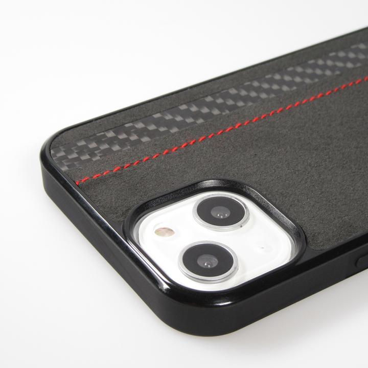 Immagine prodotto Carbomile Cover Alcantara e Carbonio con cuciture rosse (compatibile con MagSafe) (Apple iPhone 14)