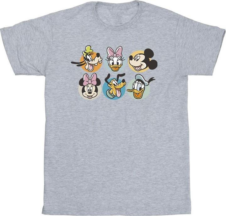 Actual product image Disney Girls Mickey Mouse And Friends Faces Cotton T-Shirt (104)