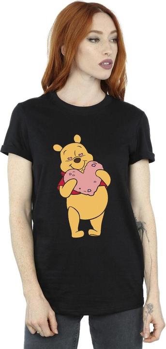 Actual product image Disney Womens/Ladies Winnie The Pooh Heart Eyes Cotton Boyfriend T-Shirt (XXL)