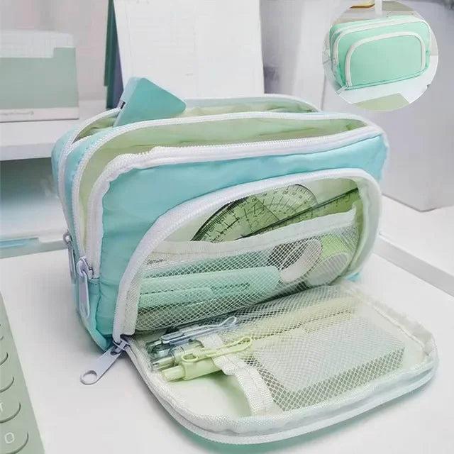 Produktbild Only-Bags.Store Schmutzsicheres grosses Fassungsvermögen Bleistifttasche Ästhetische Schulmäppchen