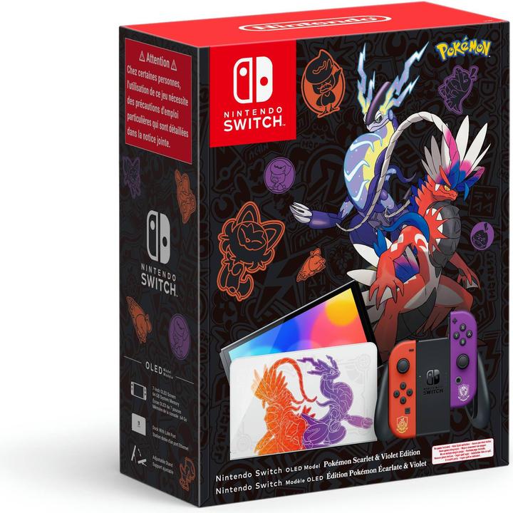 Actual product image Nintendo Switch (OLED model) Pokémon Crimson & Purple Edition