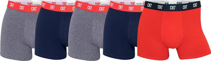 Image du produit CR7 Unterhosen, 5er-Pack Grau/Navy/Rot, M (M, Pack de 5)