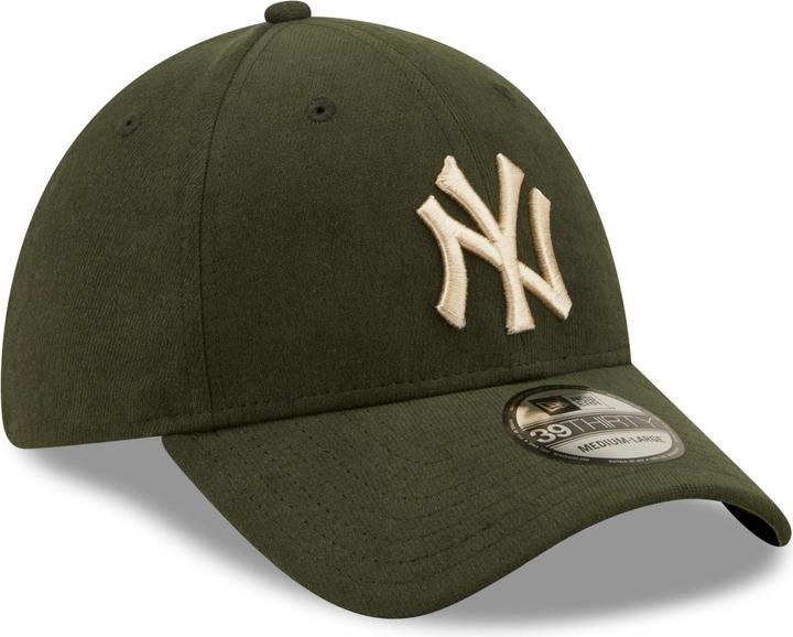 New Era 39Thirty Stretch Cap - New York Yankees oliv - S/M (S/M)