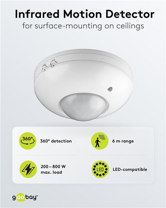 Actual product image Goobay PIR 360° up to 6m (6 m)