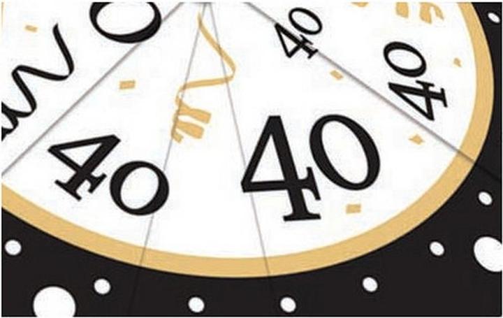 Produktbild Bristol Novelty Cocktailschirmchen 40. Geburtstag 12Erpack Papier Holz