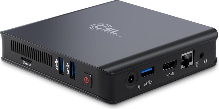 CSL Mini PC Narrow Box Ultra HD Compact v5 (Intel Celeron N5100, 4 GB, 512 GB, Intel UHD Graphics)