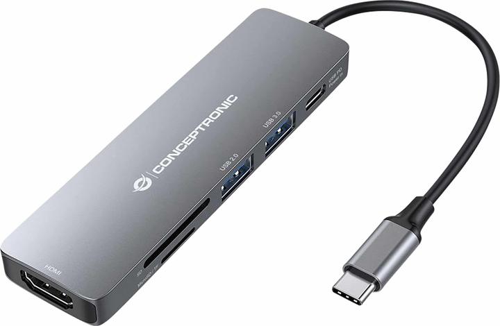 Produktbild Conceptronic USB C zu (USB-C, 6 Ports)