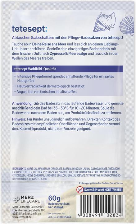Image du produit Tetesept Sel de bain Votre voyage au bord de la mer (Sel de bain)