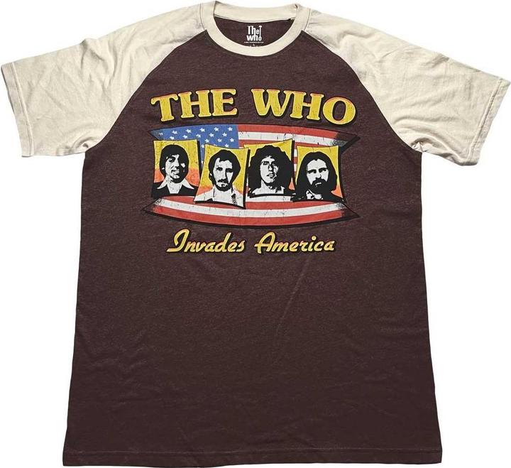 The Who Adult Invades America Raglan TShirt
