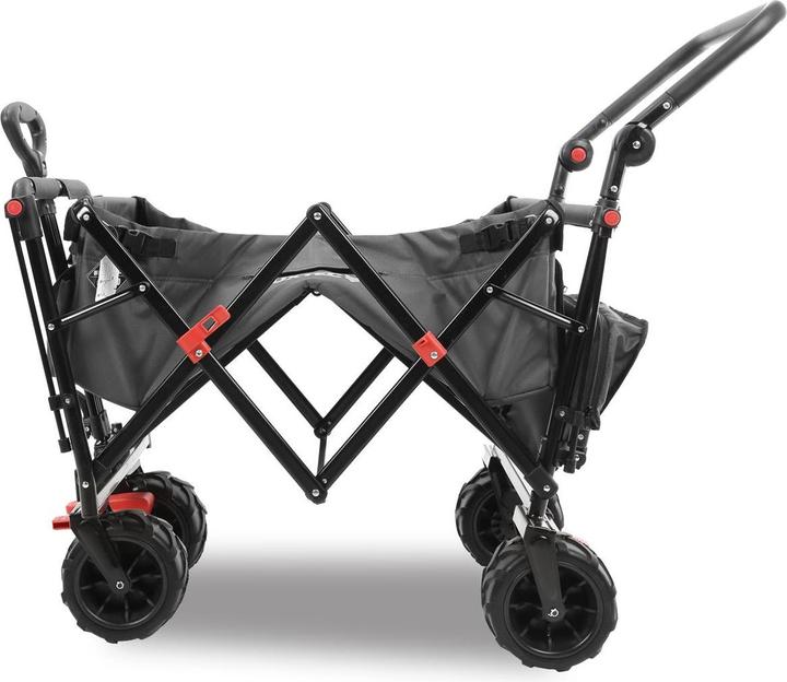 Actual product image Fuxtec Strand-Bollerwagen FX-CTB800 mit UV-geschütztem Sonnendach,Schiebegriff & Innenraumverlängeru