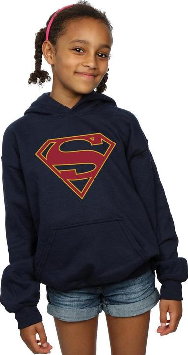 Actual product image Girls Supergirl Logo Hoodie (128)