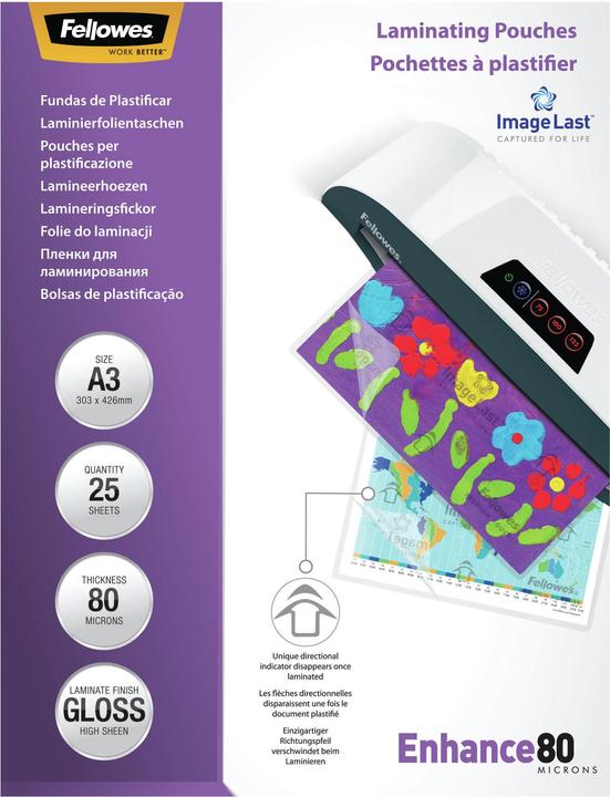 Fellowes Enhance 80 (A3, 25 Stück, 80 µm)
