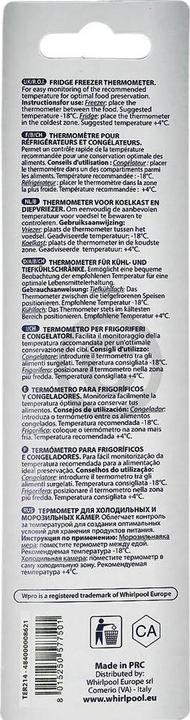 Image du produit WPRO Thermomètre -35C à 40C TER214 Réfrigérateur Bauknecht 484000008621