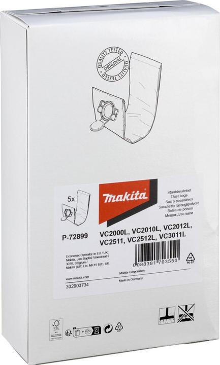 Image du produit Makita Sac filtrant L (5 x)