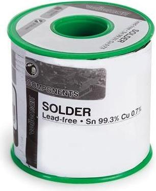 Image du produit Velleman Soudure sans plomb Sn 99,3% Cu 0,7% 0,8mm 500G (Pièce de rechange)