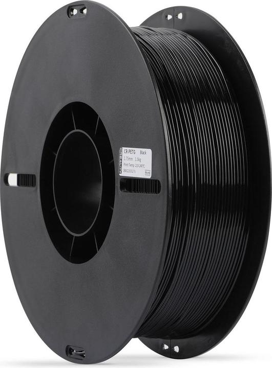 Productafbeelding Creality Filament PETG, zwart, 1,75 mm, 1 kg (PETG, 1.75 mm, 1000 g, Zwart)