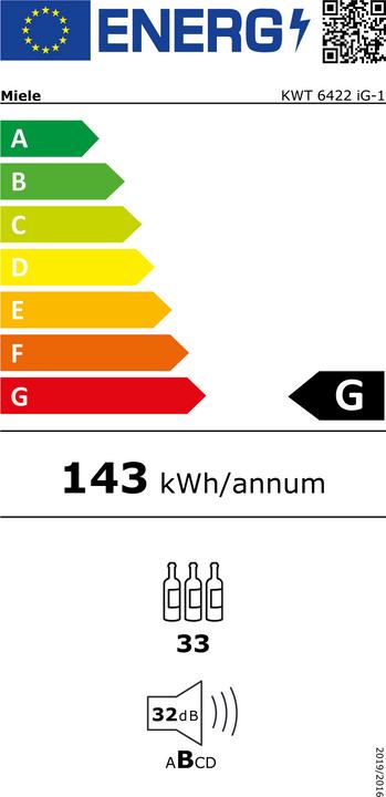 Energie-Label Miele KWT 6422 iG-1