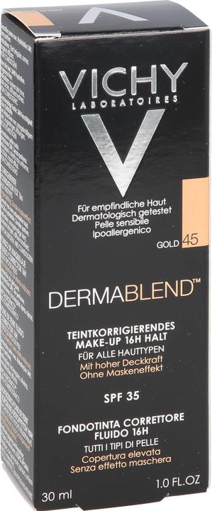 Actual product image Vichy Dermablend Complexion Correcting Make-up (45 Gold)