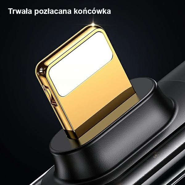 Image du produit Usams Câble kątowy USB-C na Lightning PD 20W Fast Charging Iceflake Series 2m czarny/black SJ586USB0 (2 m, USB 2.0)