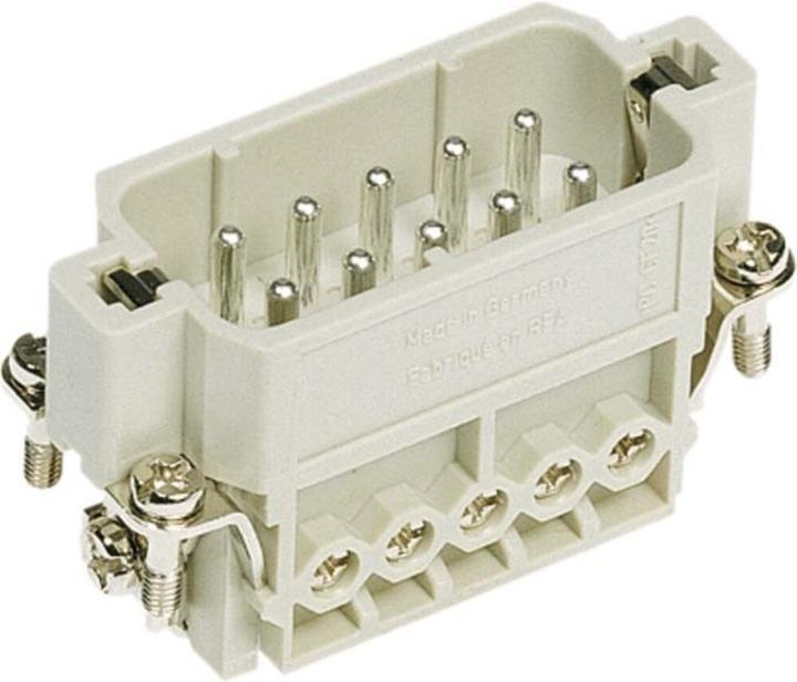 Actual product image Harting HAN A connector, insert type 10A screw terminal max 2.5mm2, 16A10 pole